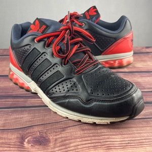 Adidas Originals Mega Soft Cell Mens Size 12 Black And Red Lace Up Shoes Sneaker